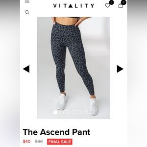 Balance Athletica/Vitality Ascend Pant - BROWN Size Small